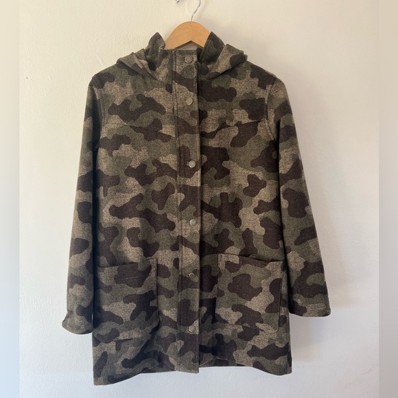 Pendleton Women's Wool Camouflage Hooded Parka Size Small NWT - Picture 3 of 14